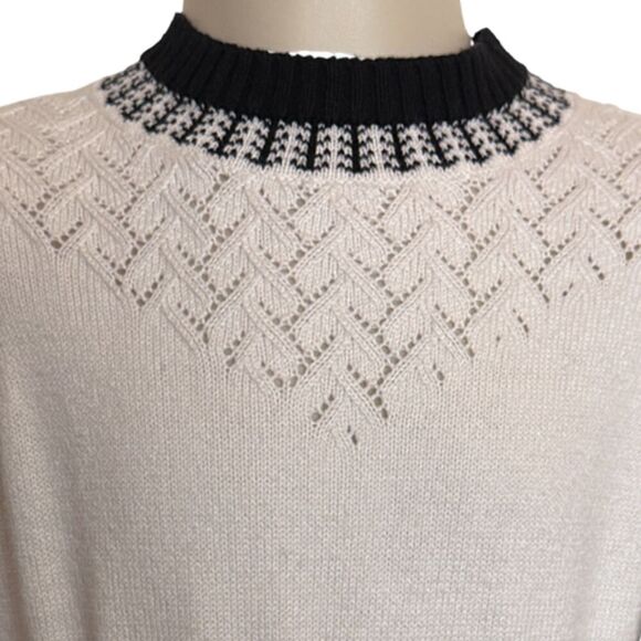 Janie & Jack Black and White Fair Isle Sweater Dress Size 3T - Picture 5 of 8